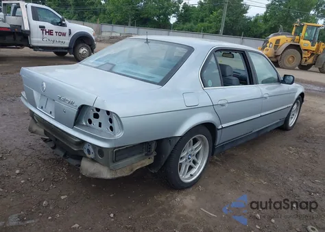 1998 BMW 740Il из США, поврежденный, VIN WBAGJ8320WDM24428